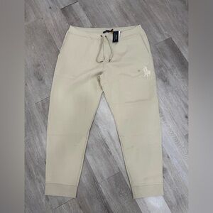 Polo Ralph Lauren Big & Tall Leather-Pony Double-Knit Jogger Pants Men 2XLT NEW